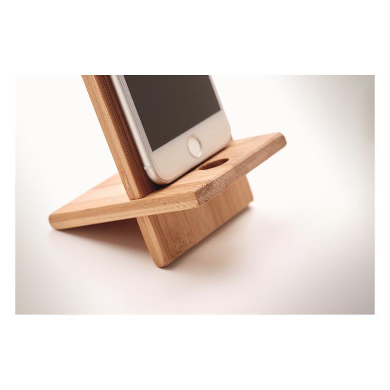 Suport pentru telefon de bambus WHIPPY Natur