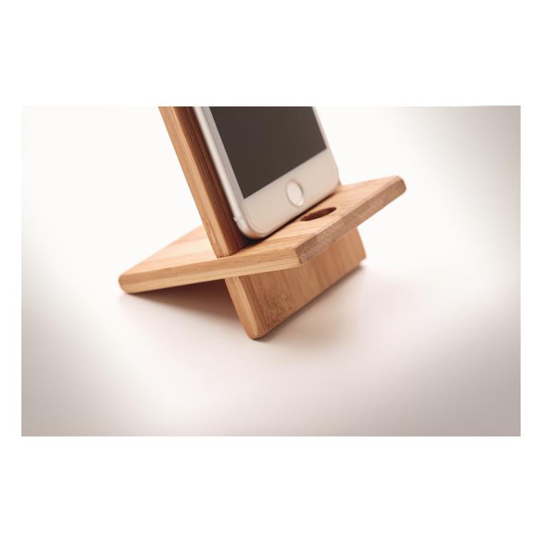 Suport pentru telefon de bambus WHIPPY Natur