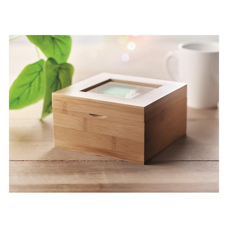 Cutie de ceai de bambus CAMPO TEA Natur