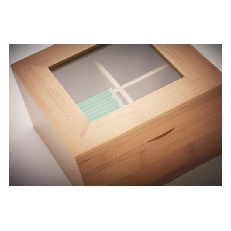 Cutie de ceai de bambus CAMPO TEA Natur