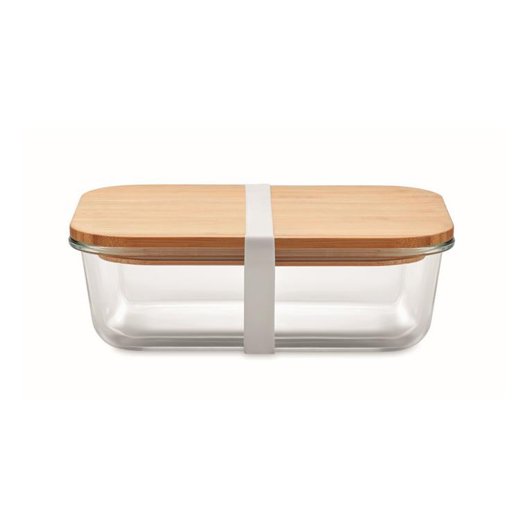 Cutie de prânz, sticlă/bambus TUNDRA LUNCHBOX Transparent