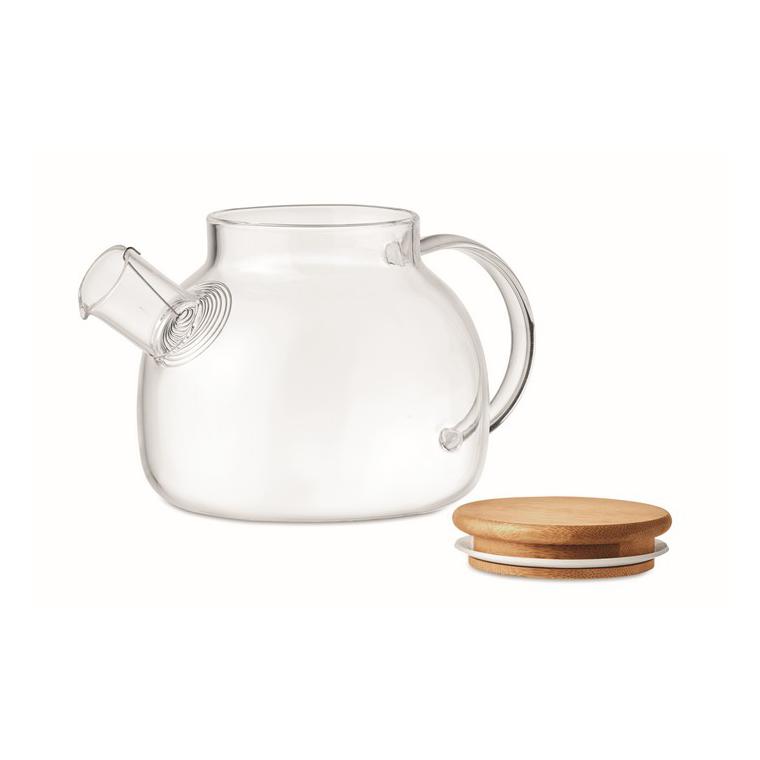 Ceainic de borosilicat 850ml MUNNAR Transparent