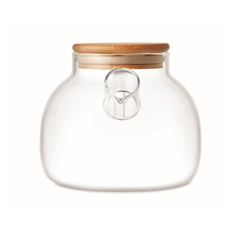 Ceainic de borosilicat 850ml MUNNAR Transparent