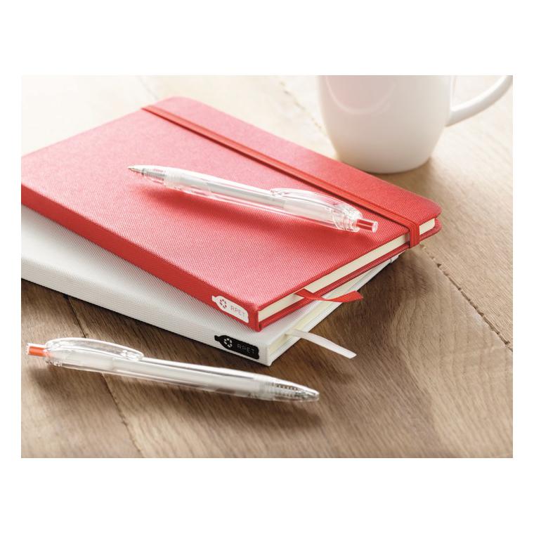 Notes A5 cu copertă RPET 600D NOTE RPET Roșu