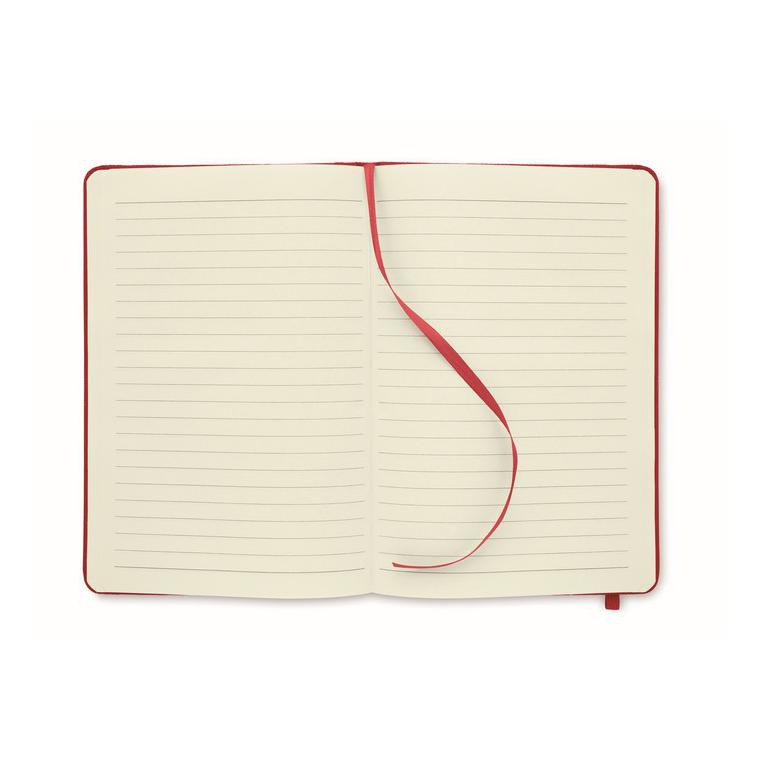 Notes A5 cu copertă RPET 600D NOTE RPET Roșu