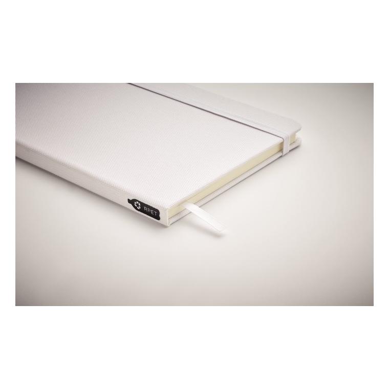 Notes A5 cu copertă RPET 600D NOTE RPET Alb