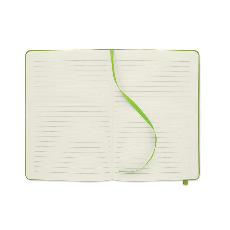 Notes A5 cu copertă RPET 600D NOTE RPET Lime