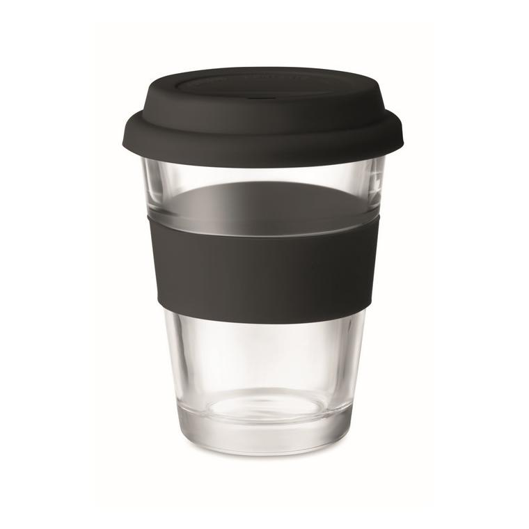 Pahar din sticlă de 350 ml ASTOGLASS Negru
