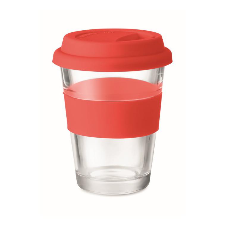 Pahar din sticlă de 350 ml ASTOGLASS Roșu