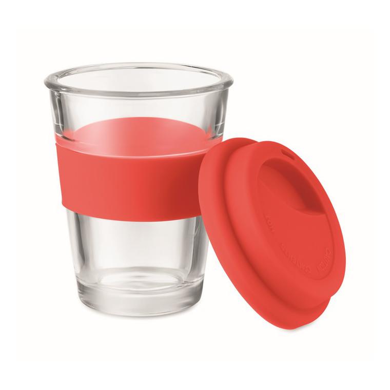 Pahar din sticlă de 350 ml ASTOGLASS Roșu
