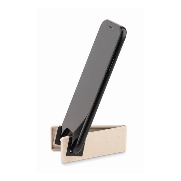 Suport pentru telefon, bambus STANDOL+ Alb