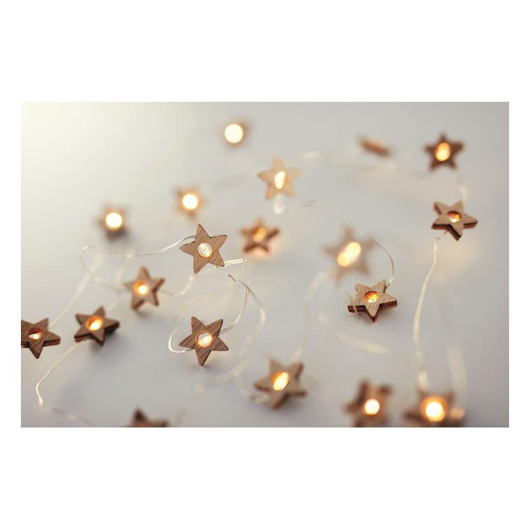 Șnur cu 20 steluțe luminoase MILKY WAY Natur