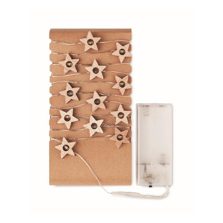 Șnur cu 20 steluțe luminoase MILKY WAY Natur