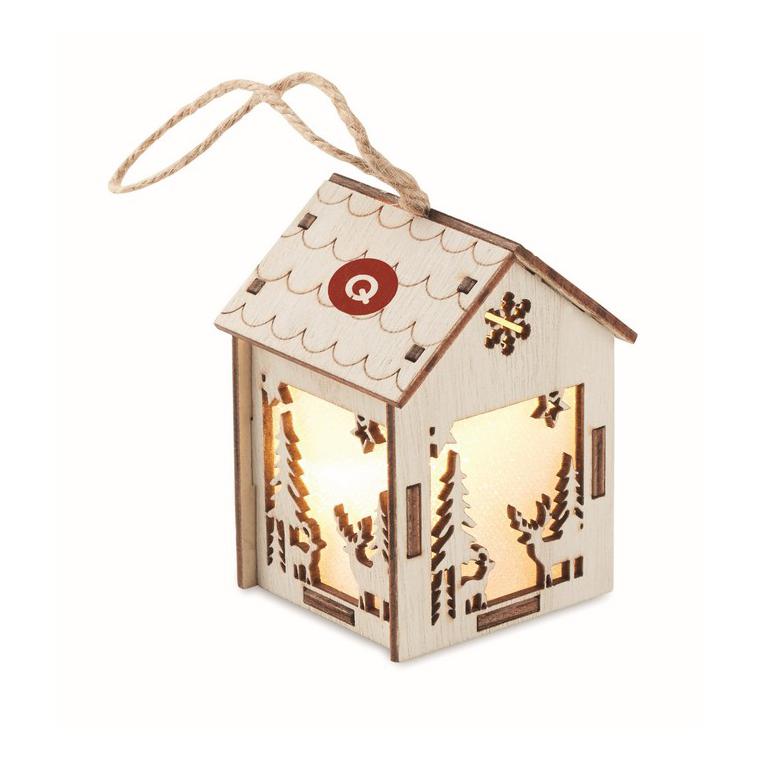 Căsuță din MDF cu lumină PONIA Natur