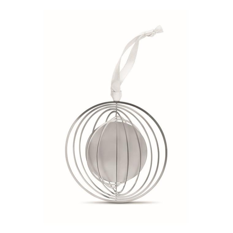 Decorație rotundă cu panglică BUNO Argintiu