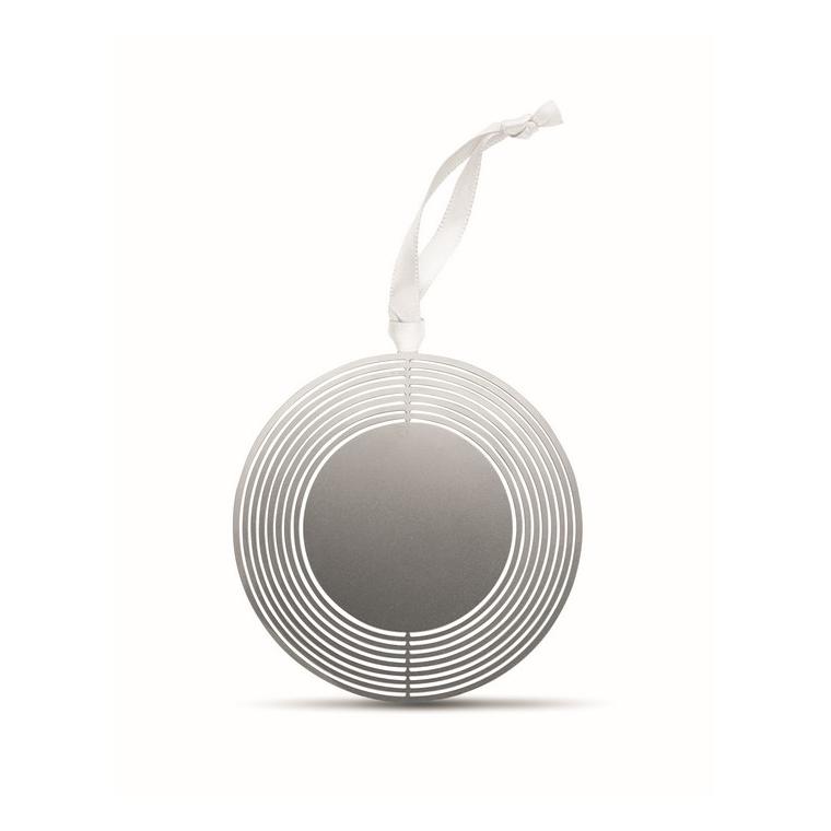 Decorație rotundă cu panglică BUNO Argintiu