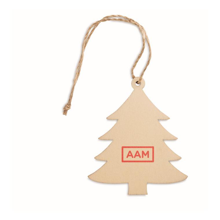 Decorație în formă de brad ARBY Natur