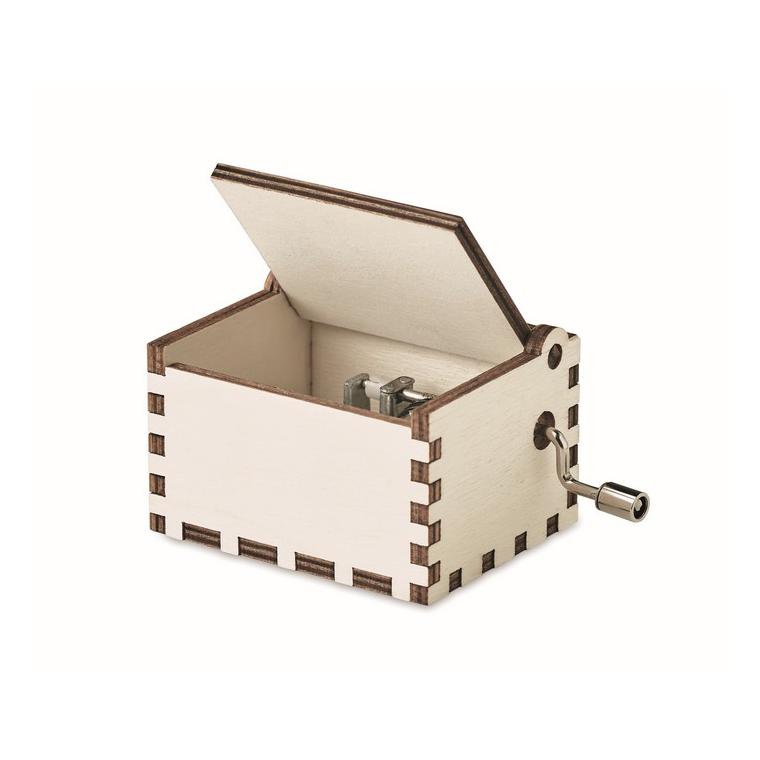 Cutie muzicală din lemn BOXMAS Natur