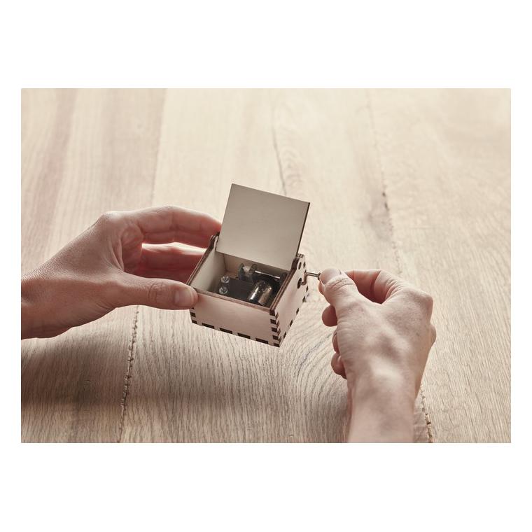 Cutie muzicală din lemn BOXMAS Natur