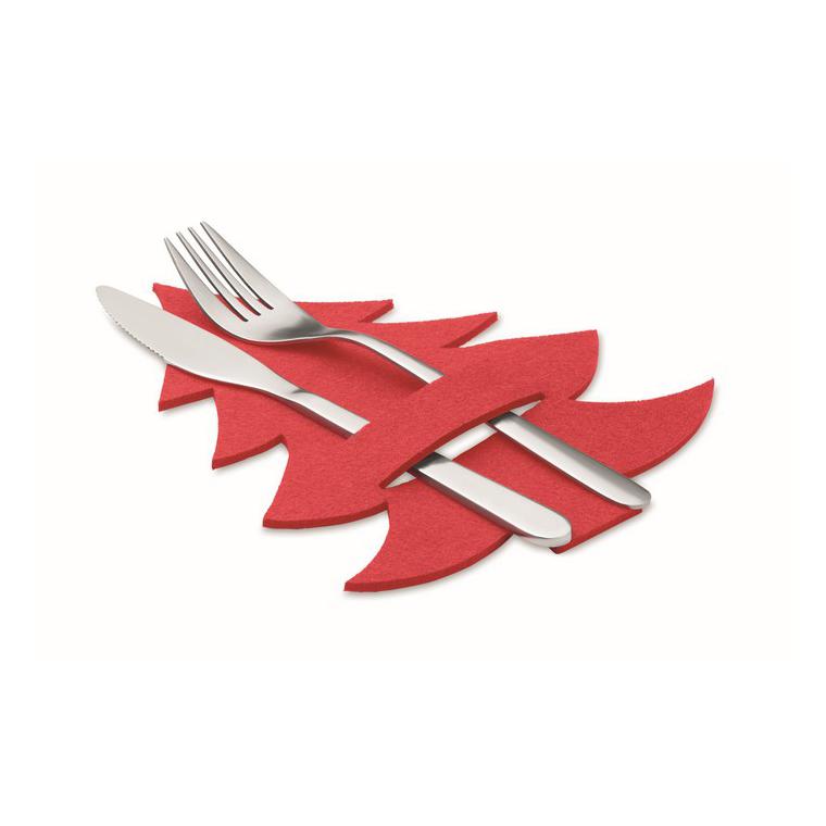 Suport tacâmuri pâslă RPET TREESGUARD Roșu