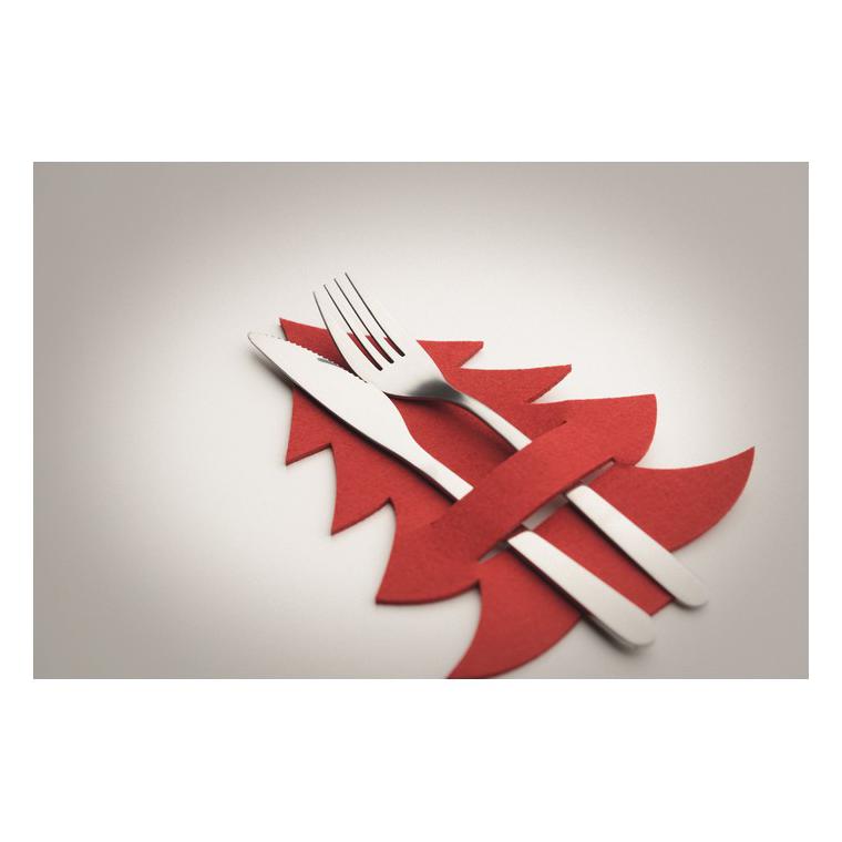 Suport tacâmuri pâslă RPET TREESGUARD Roșu