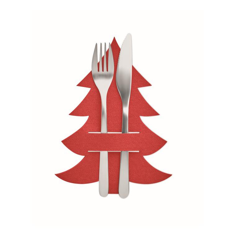 Suport tacâmuri pâslă RPET TREESGUARD Roșu