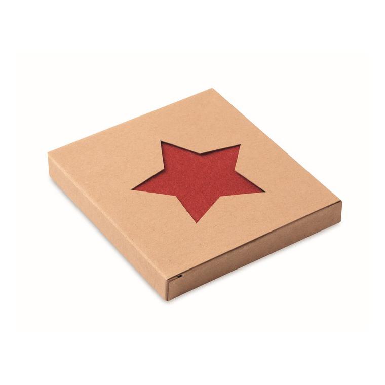 Set suporturi din pâslă RPET STARGUARD Roșu