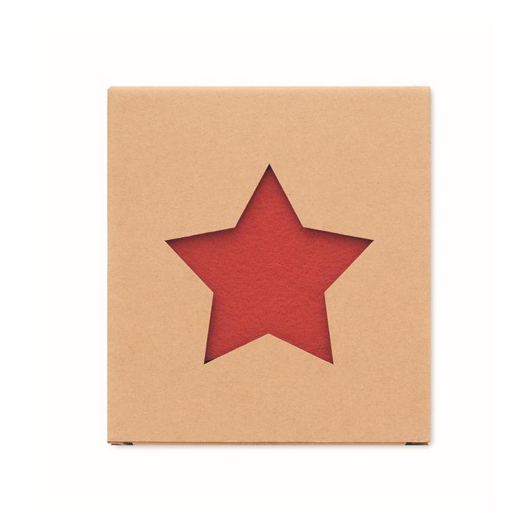 Set suporturi din pâslă RPET STARGUARD Roșu