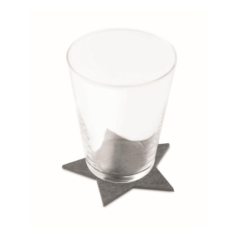 Set suporturi din pâslă RPET STARGUARD Gri