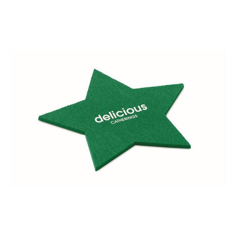 Set suporturi din pâslă RPET STARGUARD Verde