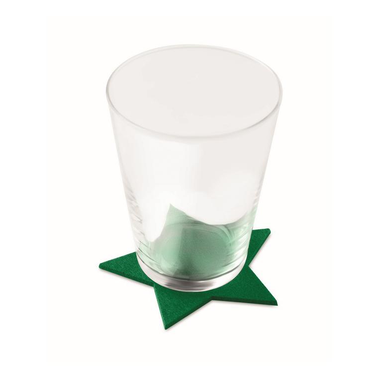 Set suporturi din pâslă RPET STARGUARD Verde
