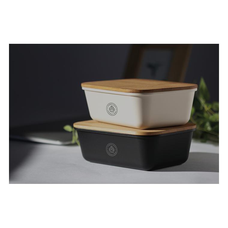 Cutie prânz, capac din bambus THURSDAY Negru