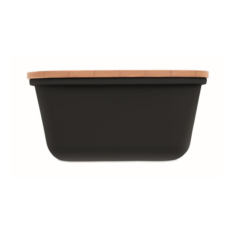 Cutie prânz, capac din bambus THURSDAY Negru