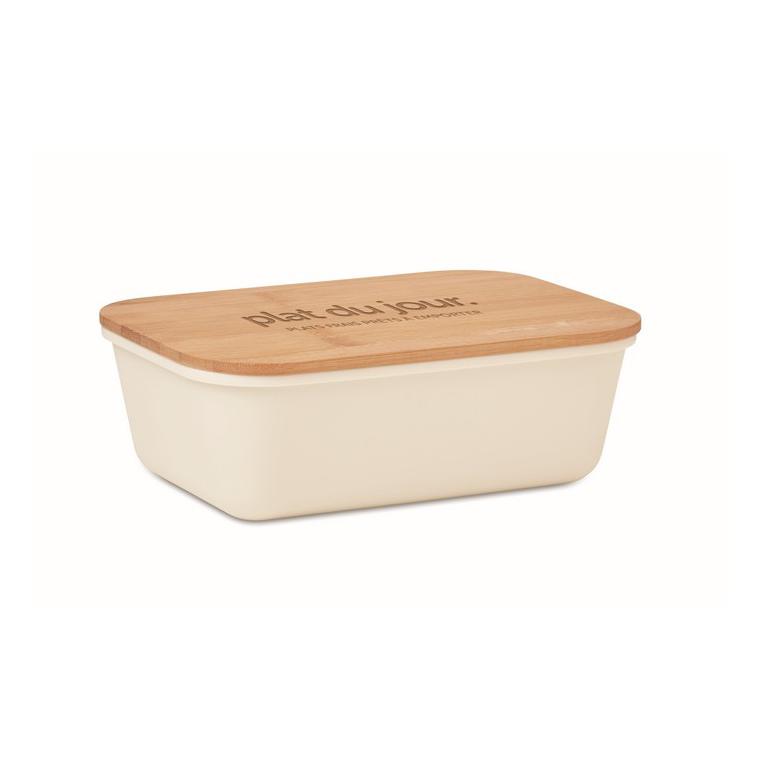 Cutie prânz, capac din bambus THURSDAY Bej