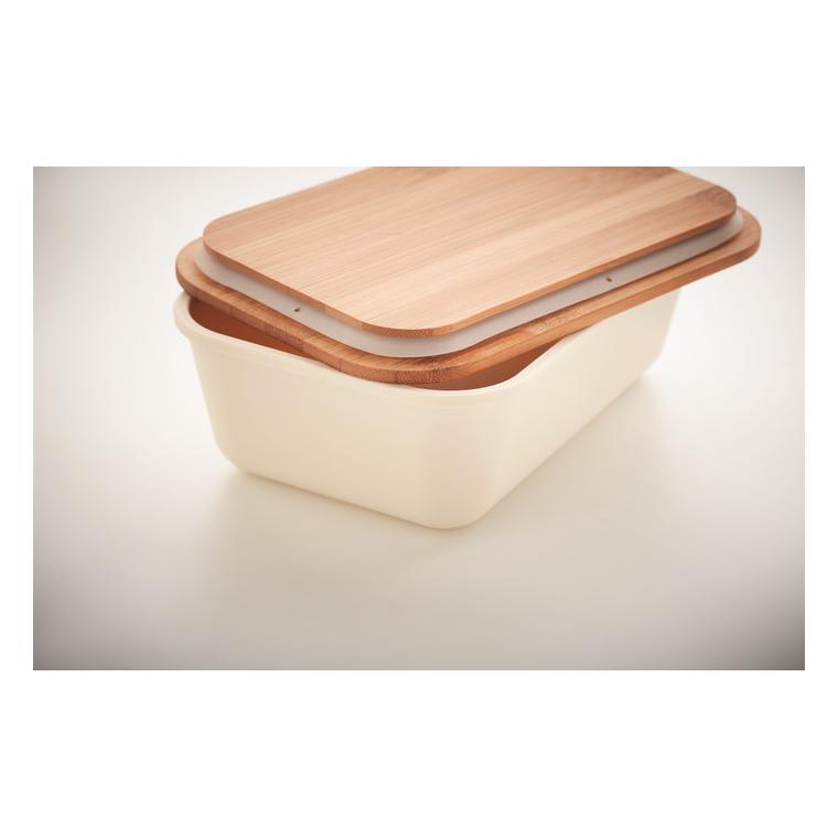 Cutie prânz, capac din bambus THURSDAY Bej
