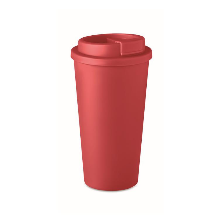 Pahar cu perete dublu 475 ml TUESDAY Roșu