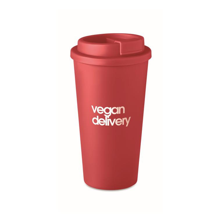 Pahar cu perete dublu 475 ml TUESDAY Roșu