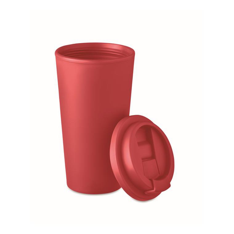 Pahar cu perete dublu 475 ml TUESDAY Roșu