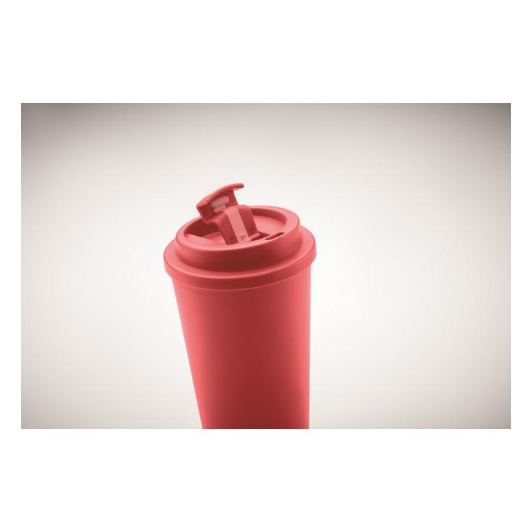 Pahar cu perete dublu 475 ml TUESDAY Roșu