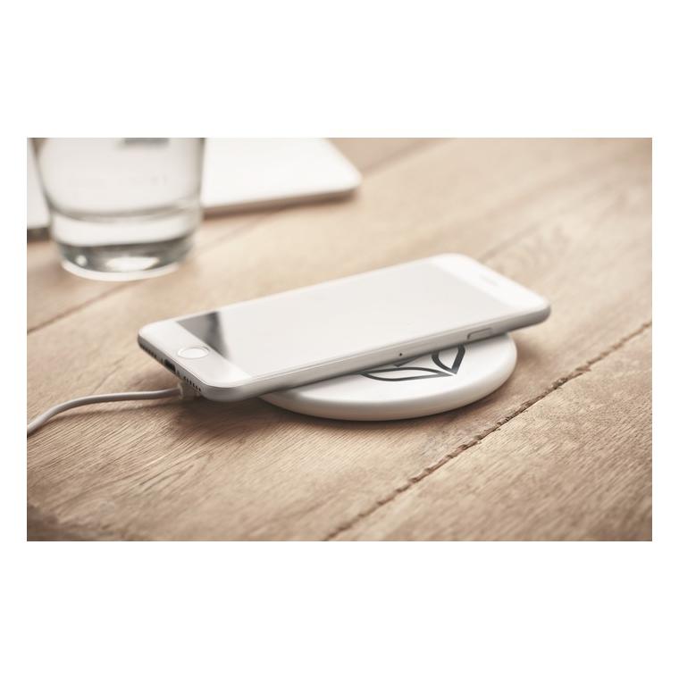 Încărcător fără fir din ABS TWING Alb