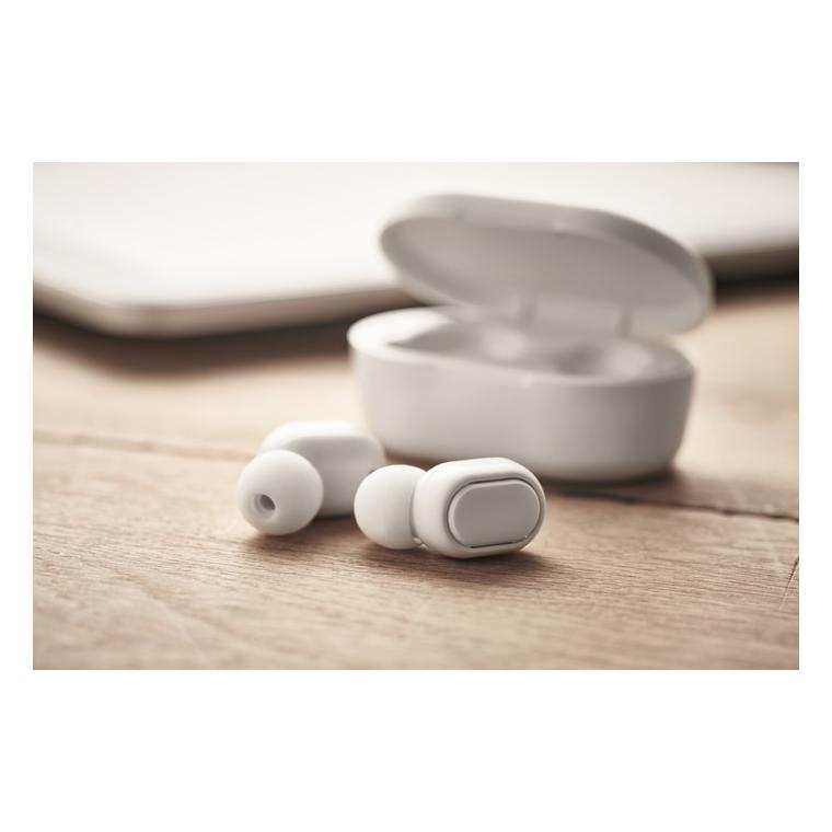 Căști TWS din ABS reciclat RWING Alb