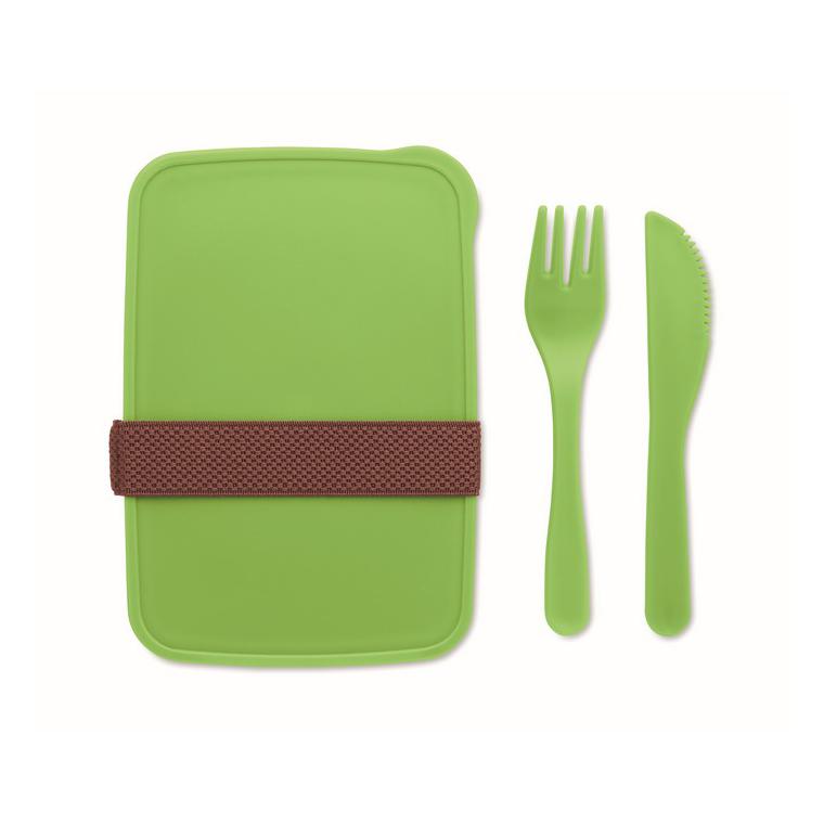 Cutie de prânz cu tacâmuri SUNDAY Lime