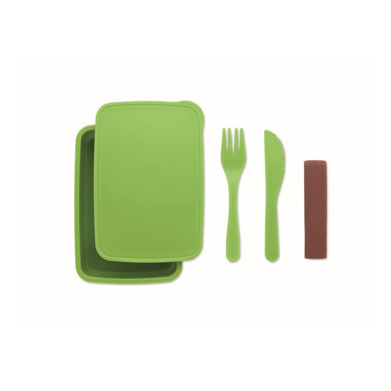 Cutie de prânz cu tacâmuri SUNDAY Lime
