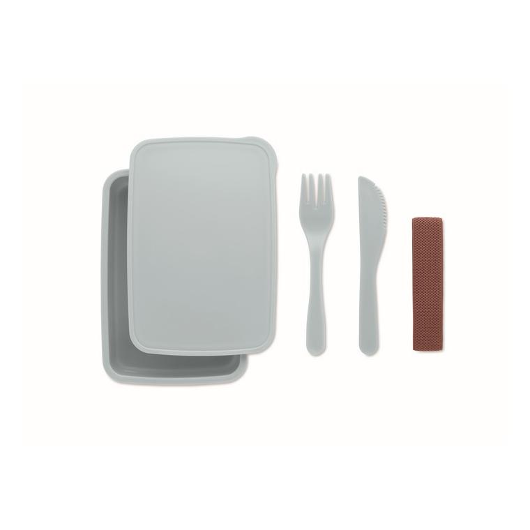 Cutie de prânz cu tacâmuri SUNDAY Albastru deschis