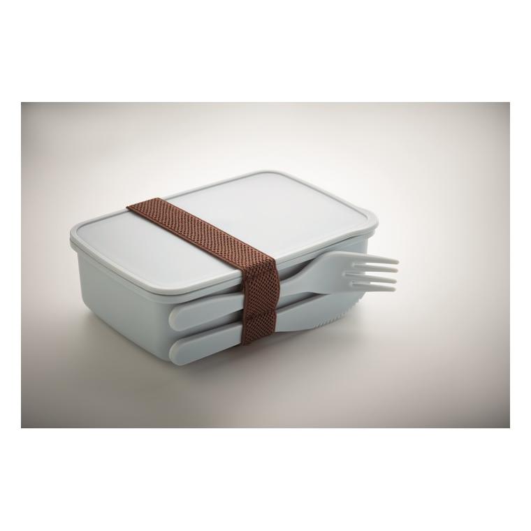 Cutie de prânz cu tacâmuri SUNDAY Albastru deschis