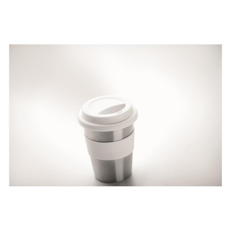 Pahar oțel inoxidabil 350ml IRMUG Alb