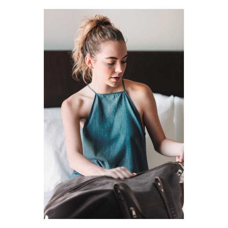 Geantă voiaj din canvas 450g ZURICH Negru