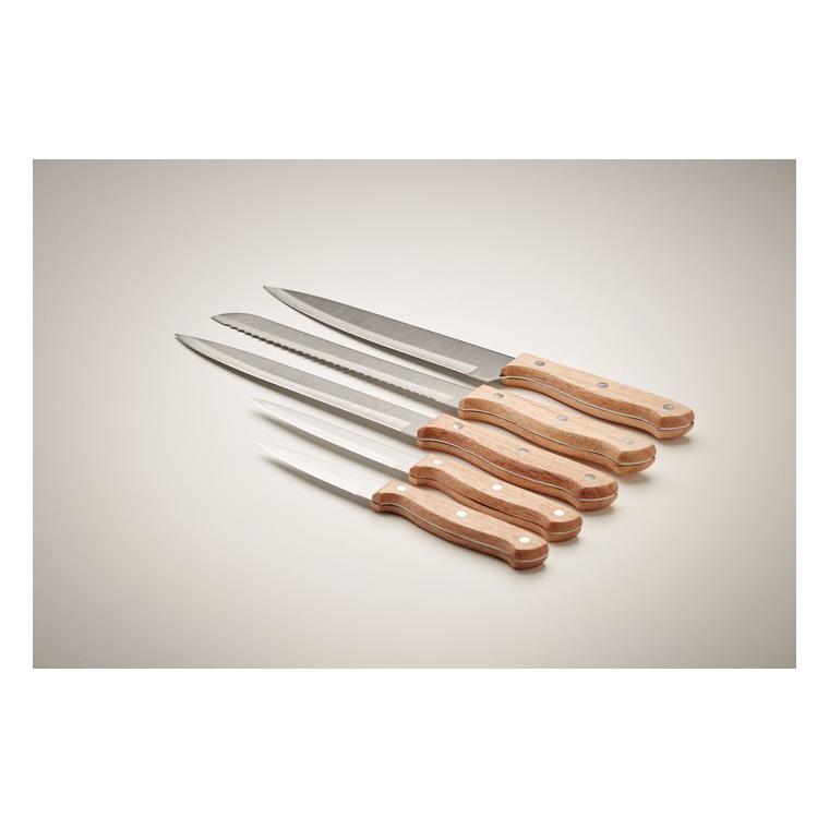 Set de cuțite din 5 piese GOURMET Natur