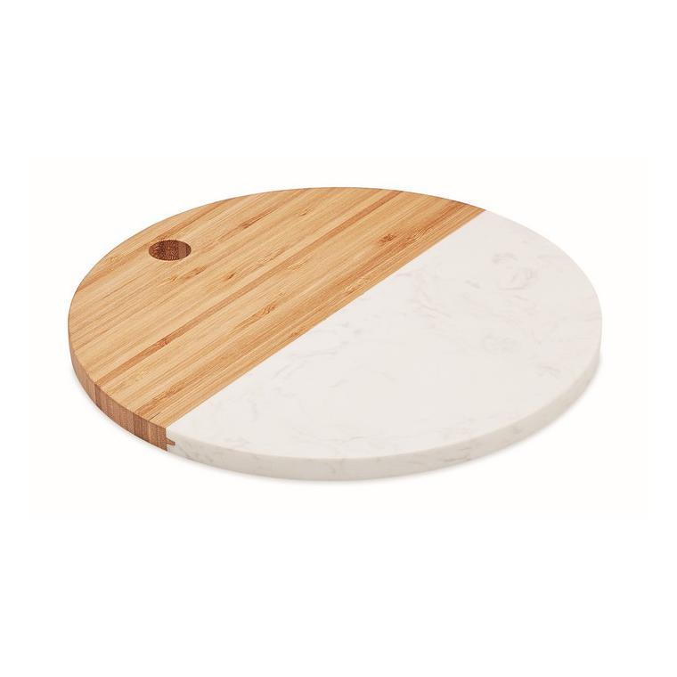 Platou din marmură/ bambus HANNSU Natur