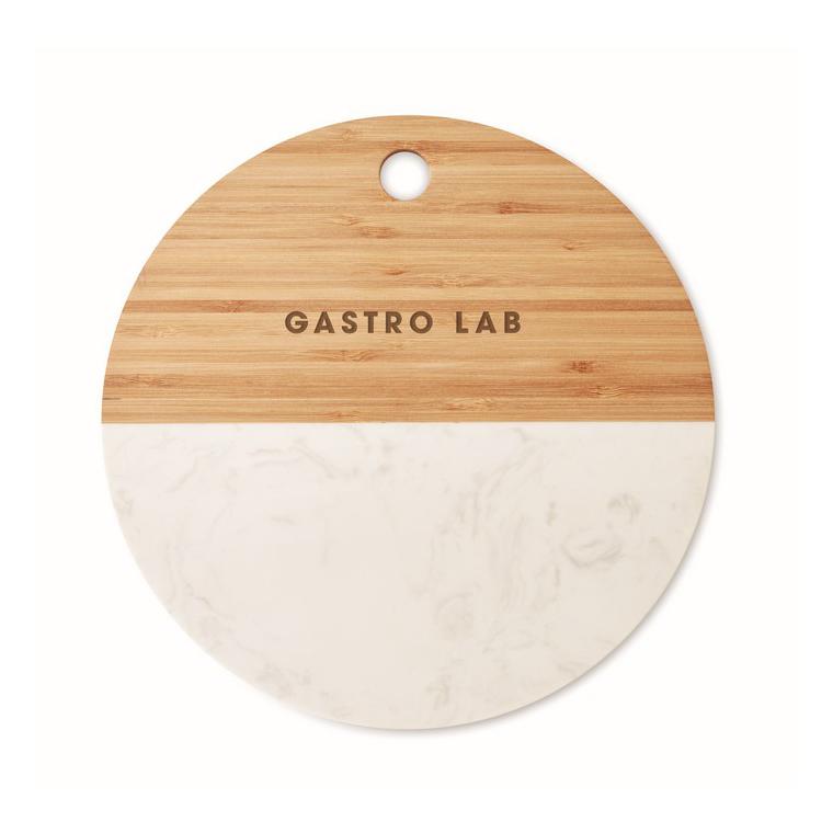 Platou din marmură/ bambus HANNSU Natur